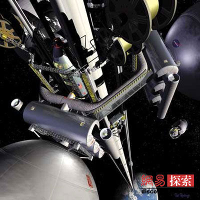 “太空梯”想像圖