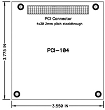 芯惠通 JetCard 2105 PCI-104嵌入式交換機(jī)主板