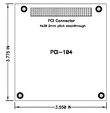 芯惠通 JetCard 1608 8口RS-232/422/485 PCI-104多串口通訊卡