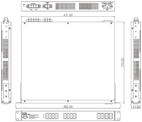 Korenix˼(ӼF) JetNet 5720G-8P 16+4GCʽW(wng)IEEE802.3at߹PoEI(y)̫W(wng)QC8 PoE˿